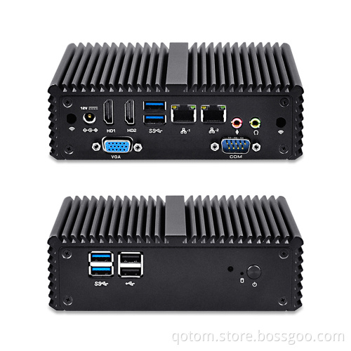 Qotom-Q150P-S08 Barebone System Braswell Processor N3150 Quad-core 1.6 GHz up to 2.08 GHz